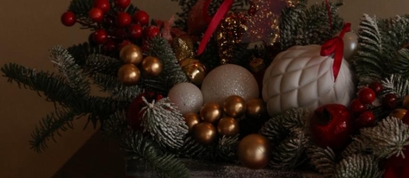 Композиция из нобилиса на Новый год: благородное украшение и идеальный подарок