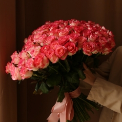 Букет 101 роза Джамиля 