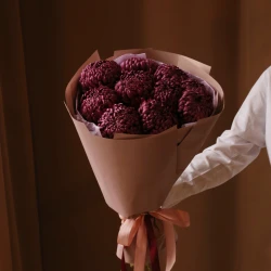 Букет из одноголовой хризантемы