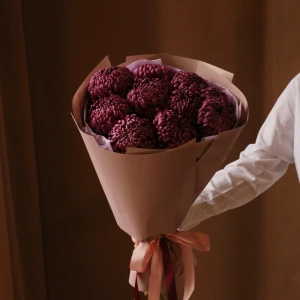 Букет из одноголовой хризантемы