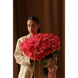 Букет 101 роза Джамиля 