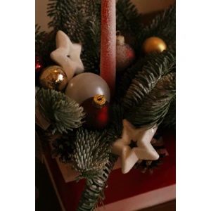 Новогодняя композиция в ящике  